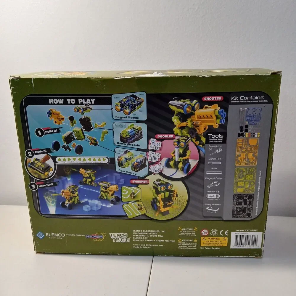 KC3 Keypad Coding Robot Hands on Learning Elenco Teach Tech NEW DAMAGED BOX